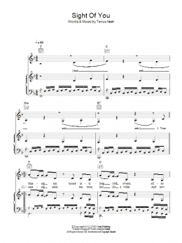 page one of Sight Of You (Piano, Vocal & Guitar Chords)