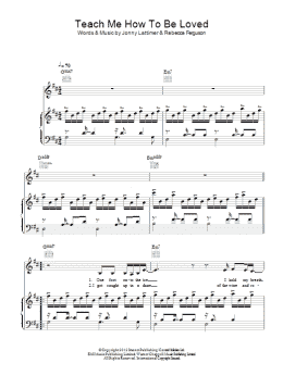page one of Teach Me How To Be Loved (Piano, Vocal & Guitar Chords)