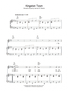 page one of Kingston Town (Piano, Vocal & Guitar Chords)