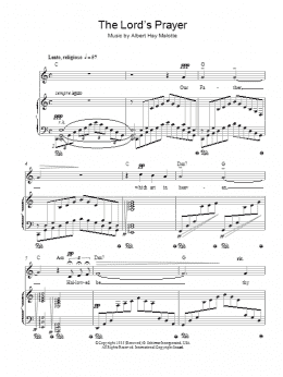 page one of The Lord's Prayer (Piano, Vocal & Guitar Chords)