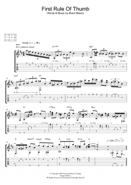 page one of First Rule Of Thumb (Guitar Tab)