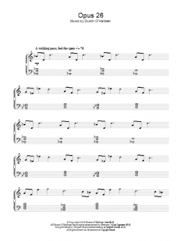 page one of Opus 26 (Piano Solo)