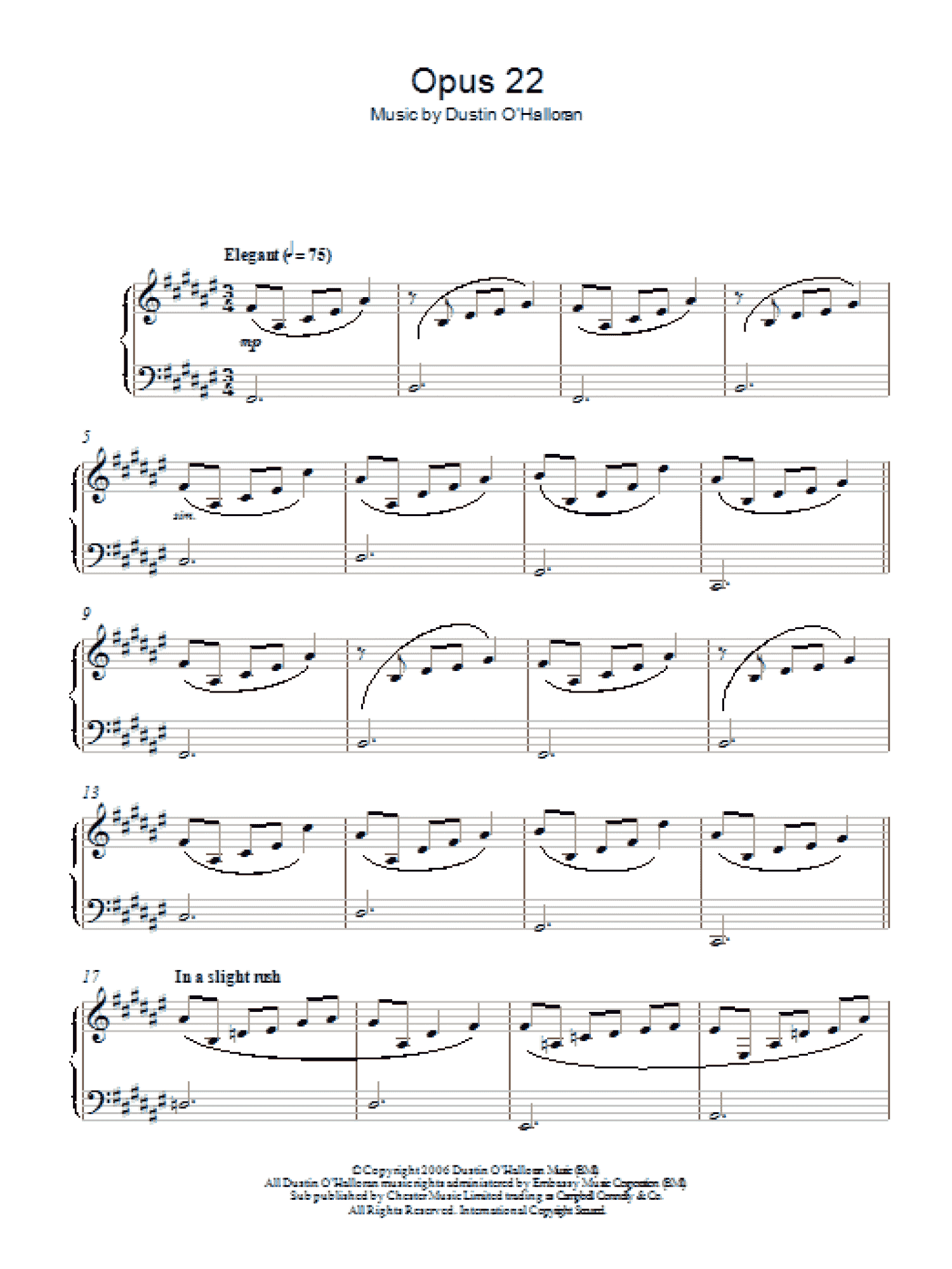Opus 22 (Piano Solo)