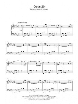 page one of Opus 20 (Piano Solo)