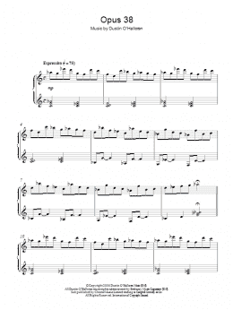 page one of Opus 38 (Piano Solo)