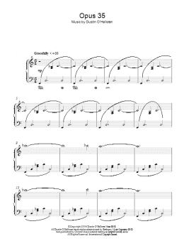 page one of Opus 35 (Piano Solo)
