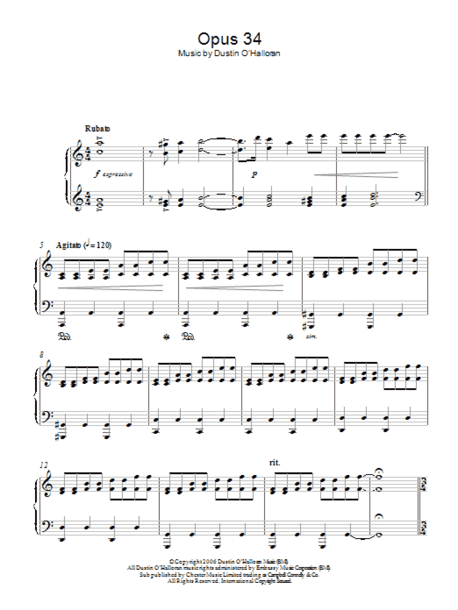 Opus 34 (Piano Solo)