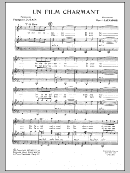 page one of Film Charmant (Piano & Vocal)