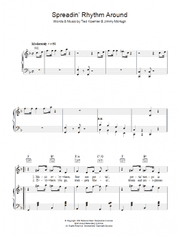 page one of Spreadin' Rhythm Around (Piano, Vocal & Guitar Chords)
