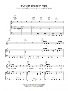 page one of It Couldn't Happen Here (Piano, Vocal & Guitar Chords)