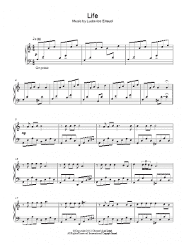 page one of Life (Piano Solo)
