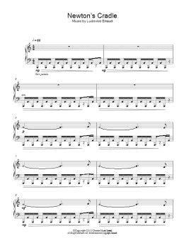 page one of Newton's Cradle (Piano Solo)
