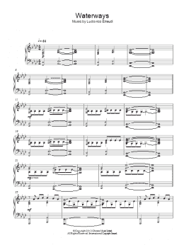 page one of Waterways (Piano Solo)