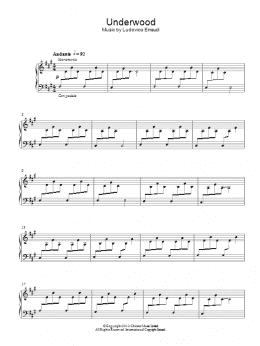 page one of Underwood (Piano Solo)