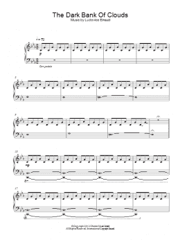 page one of The Dark Bank Of Clouds (Piano Solo)