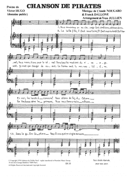 page one of Chanson De Pirates (Piano & Vocal)