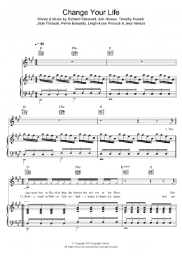 page one of Change Your Life (Piano, Vocal & Guitar Chords)