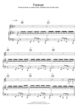 page one of Forever (Piano, Vocal & Guitar Chords)