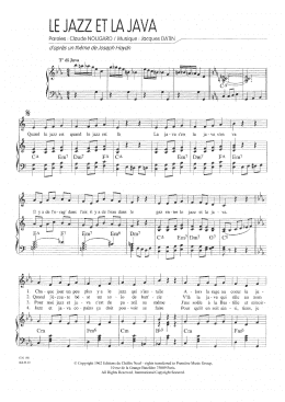 page one of Le Jazz Et La Java (Piano & Vocal)