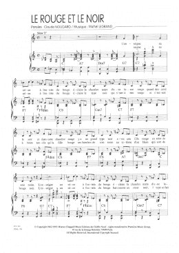 page one of Le Rouge Et Le Noir (Piano & Vocal)