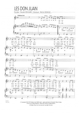 page one of Les Don Juan (Piano & Vocal)