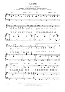 page one of Les Pas (Piano & Vocal)