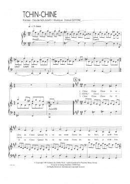 page one of Tchin Chine (Piano & Vocal)