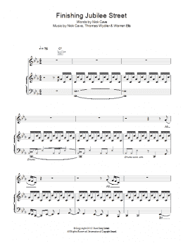 page one of Finishing Jubilee Street (Piano, Vocal & Guitar Chords)