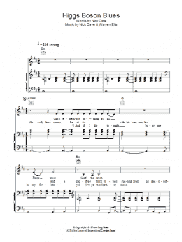 page one of Higgs Boson Blues (Piano, Vocal & Guitar Chords)