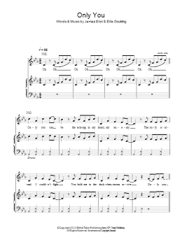 page one of Only You (Piano, Vocal & Guitar Chords)