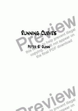 page one of Running Curves