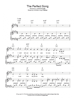 page one of The Perfect Song (Piano, Vocal & Guitar Chords)