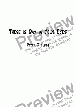 page one of There is Day in Your Eyes