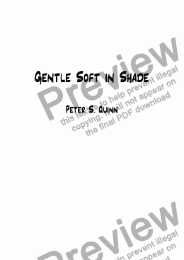 page one of Gentle Soft in Shade