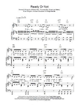 page one of Ready Or Not (Piano, Vocal & Guitar Chords)