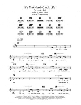 page one of It's The Hard-Knock Life (from Annie) (Piano Chords/Lyrics)