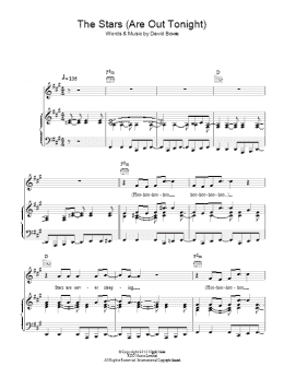 page one of The Stars (Are Out Tonight) (Piano, Vocal & Guitar Chords)