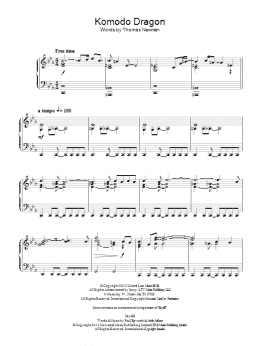 page one of Komodo Dragon (Piano Solo)