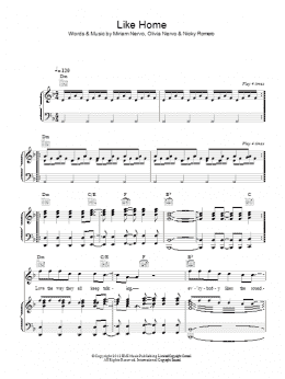 page one of Like Home (Piano, Vocal & Guitar Chords)