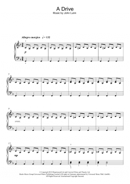 page one of A Drive (Easy Piano)