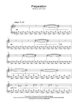 page one of Preparation (Easy Piano)
