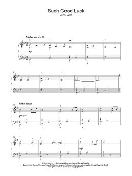 page one of Such Good Luck (from Downton Abbey) (Easy Piano)
