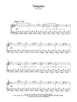 page one of Telegram (Easy Piano)