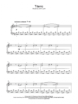 page one of Titanic (from Downton Abbey) (Easy Piano)