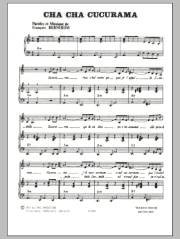 page one of Cha Cha Cha Cucurama (Piano & Vocal)