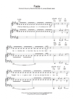 page one of Fade (Piano, Vocal & Guitar Chords)
