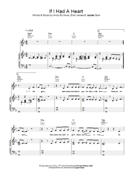 page one of If I Had A Heart (Piano, Vocal & Guitar Chords)