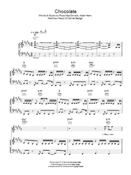 page one of Chocolate (Piano, Vocal & Guitar Chords)