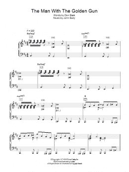 page one of The Man With The Golden Gun (Piano, Vocal & Guitar Chords)