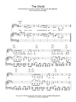 page one of The World (Piano, Vocal & Guitar Chords)
